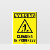Custom Sign,Warning Cleaning In Progress Sign
